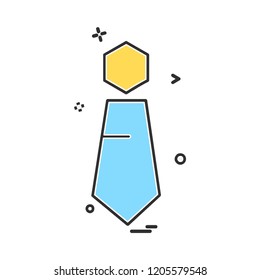 Tie icon design vector