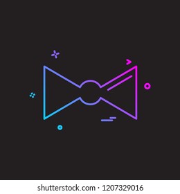 Tie icon design vector