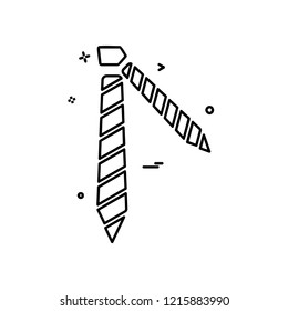 Tie icon design vector