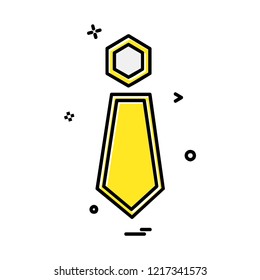 Tie icon design vector