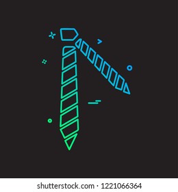 Tie icon design vector