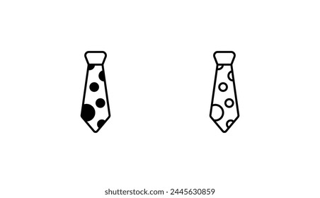Tie icon design with white background stock illustration