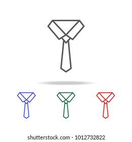 Tie icon. Element of finance multi colored icons for mobile concept and web apps. Thin line icon for website design and development, app development. Premium icon on white background