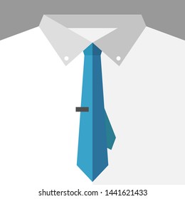 Tie icon. Fathers day Sample Gign for gift greeting card