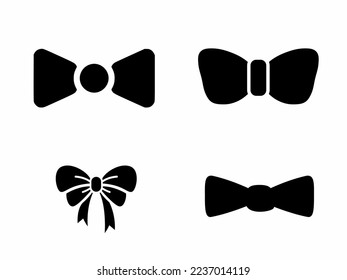 Tie icon. Flat design tie icon collection. Stock vector.