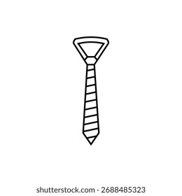 Tie icon flat style isolated. Vector