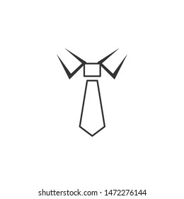 tie icon formal symbol logo template