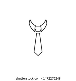tie icon formal symbol logo template