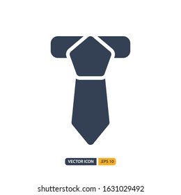 tie icon in Glyph style isolated on white background. for your web site design, logo, app, UI. Vector graphics illustration and editable stroke. EPS 10.