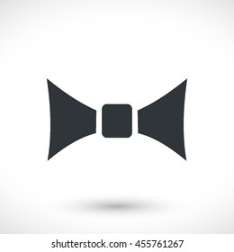 Tie icon. Graphic symbol web design, logo. Gray glyph on a white background. Isolated sign.