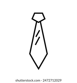 Tie Icon, Ideal for Fashion and Professional Illustrations