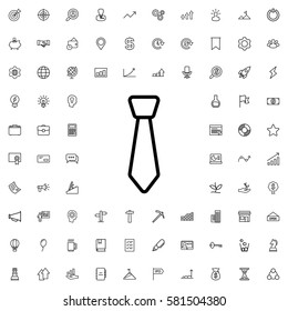 tie icon illustration isolated vector sign symbol. Startup icons set.