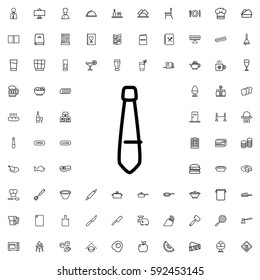 tie icon illustration isolated vector sign symbol. Restaurant icons vector set.
