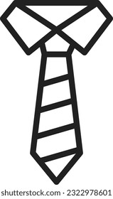 Tie Icon-Bild. Geeignet für mobile Anwendungen.