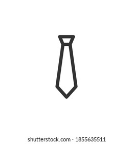 Tie icon isolated on white background. Necktie symbol modern, simple, vector, icon for website design, mobile app, ui. Vector Illustration