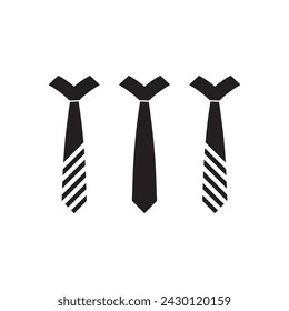 Tie icon isolated on white background vector design.