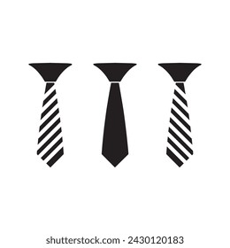 Tie icon isolated on white background vector design.