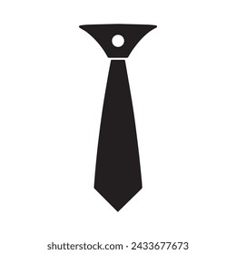 Tie icon isolated on white background vector design.