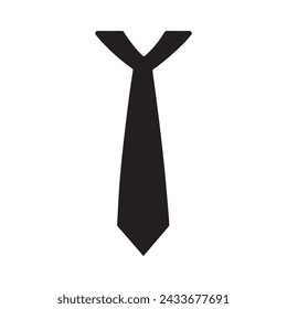 Tie icon isolated on white background vector design.