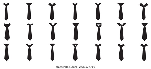 Tie icon isolated on white background vector design.