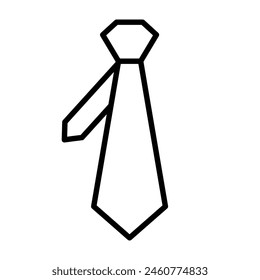 Tie icon isolated on white background