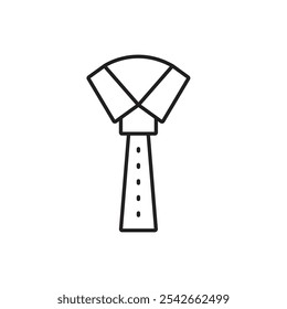 Tie icon isolated on white background