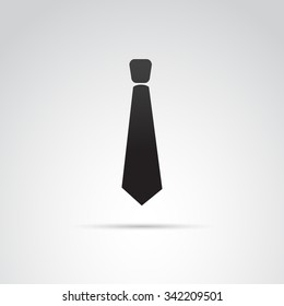 Tie icon isolated on white background. Vector art.