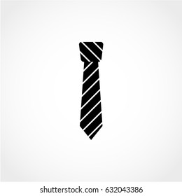Tie Icon Isolated on White Background