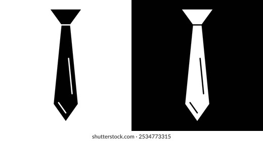 Krawattensymbol lineares Logo einzeln