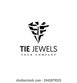 tie icon, tie logo, jewels icon vector eps 10