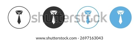 Tie icon Logo Template Design set