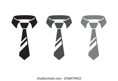 The tie icon. Necktie and neckcloth symbol. Flat Vector illustration