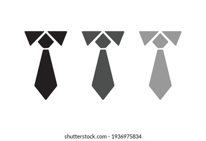 The tie icon. Necktie and neckcloth symbol. Flat Vector illustration