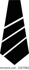 The tie icon. Necktie and neckcloth symbol. Flat Vector