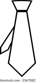 The tie icon. Necktie and neckcloth symbol. Flat Vector