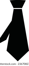 The tie icon. Necktie and neckcloth symbol. Flat Vector