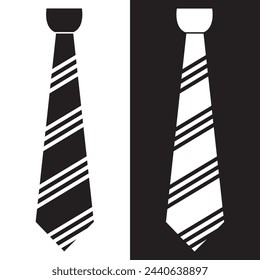The tie icon. Necktie and neckcloth symbol. Flat. Illustration for web and mobile design. Vector necktie icon