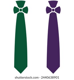 The tie icon. Necktie and neckcloth symbol. Flat. Illustration for web and mobile design. Vector necktie icon