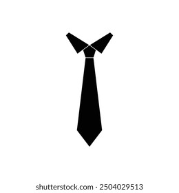 The tie icon. Necktie and neckcloth symbol. Flat Vector illustration