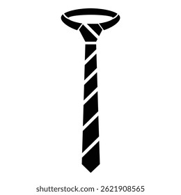 The tie icon. Necktie and neckcloth symbol