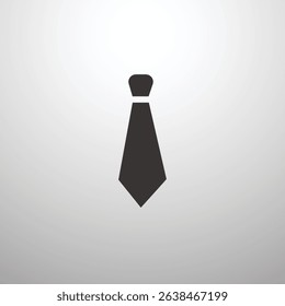 The tie icon. Necktie and neckcloth symbol. Flat Vector illustration