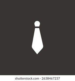 The tie icon. Necktie and neckcloth symbol. Flat Vector illustration