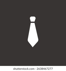 The tie icon. Necktie and neckcloth symbol. Flat Vector illustration