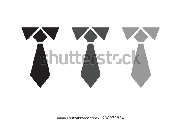 The tie icon. Necktie and neckcloth symbol.\
Flat Vector illustration