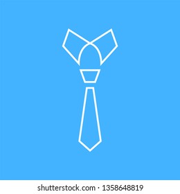 Tie icon - necktie sign vector