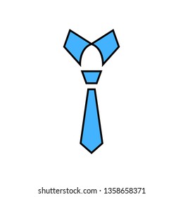 Tie icon - necktie sign vector