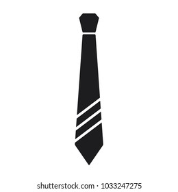 tie icon, necktie in trendy flat style 