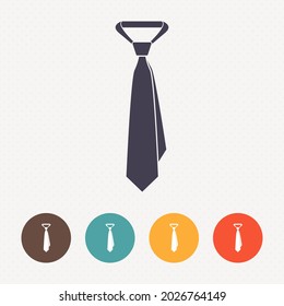  Tie icon on dot pattern background 