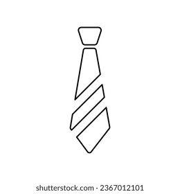 tie icon on a white background, vector illustration