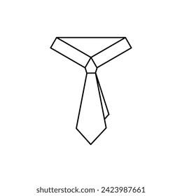 Tie icon on white background.